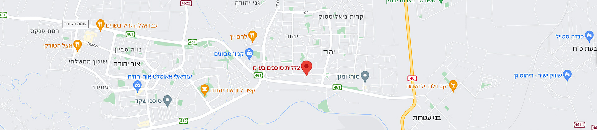 מפת הגעה צללית סוככים