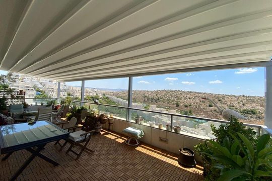 פרגולות אלומיניום חשמליות סנטק